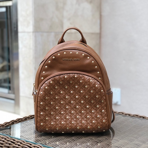NWT Michael Kors MD Abbey woven Backpack - Picture 2 of 7